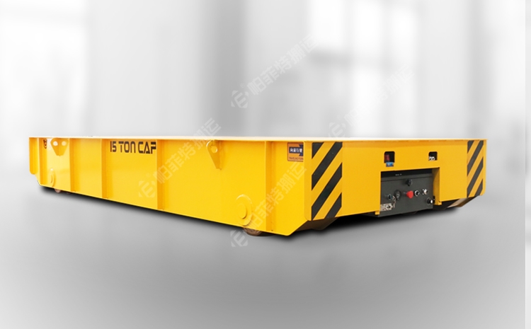 帕菲特50噸BWF方向盤電動平車項目在山東淄博交付