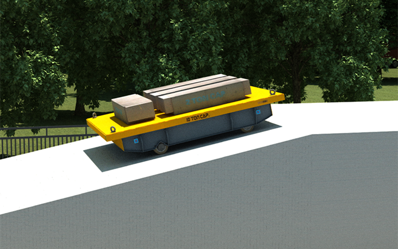 山東濟(jì)南50噸蓄電池電動(dòng)平車發(fā)貨成功